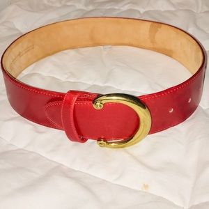 Vintage Calfskin Coach Belt